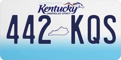 KY license plate 442KQS