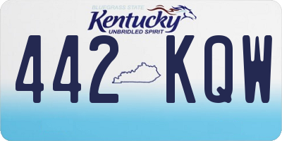 KY license plate 442KQW