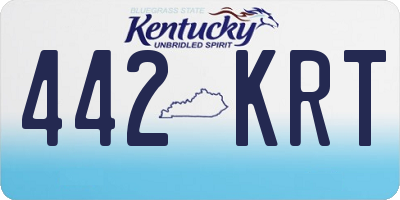 KY license plate 442KRT