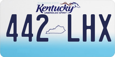 KY license plate 442LHX