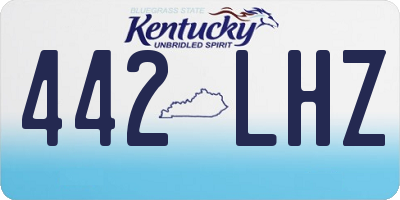 KY license plate 442LHZ