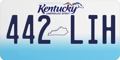 KY license plate 442LIH