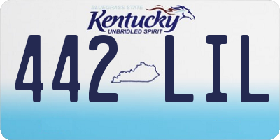 KY license plate 442LIL
