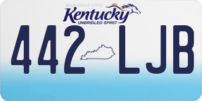 KY license plate 442LJB