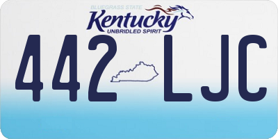 KY license plate 442LJC