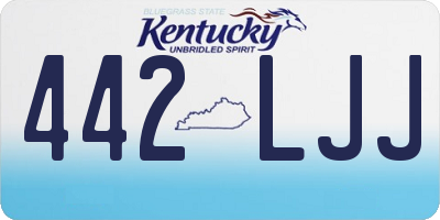 KY license plate 442LJJ