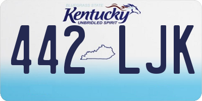 KY license plate 442LJK