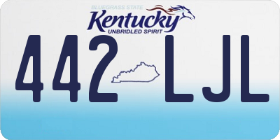 KY license plate 442LJL
