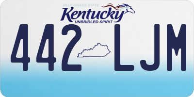 KY license plate 442LJM
