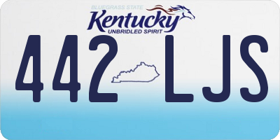 KY license plate 442LJS