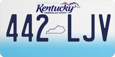 KY license plate 442LJV