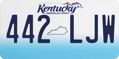KY license plate 442LJW