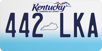 KY license plate 442LKA