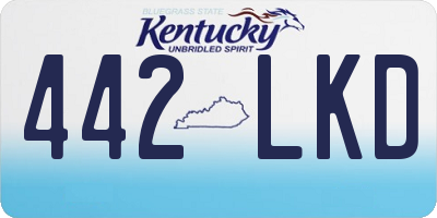 KY license plate 442LKD