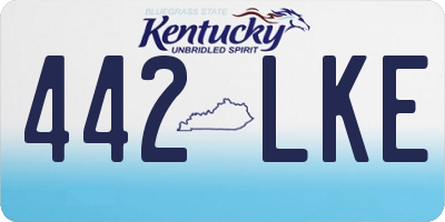 KY license plate 442LKE