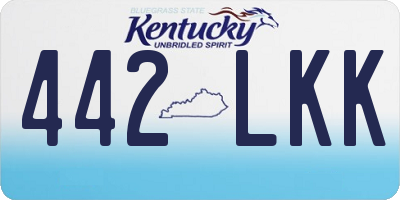 KY license plate 442LKK