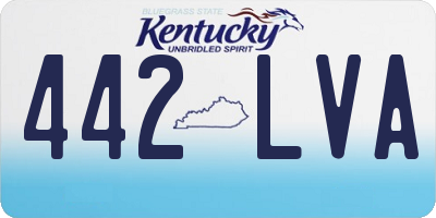KY license plate 442LVA