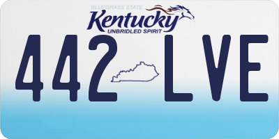 KY license plate 442LVE
