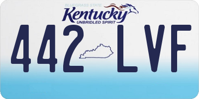 KY license plate 442LVF