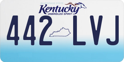 KY license plate 442LVJ