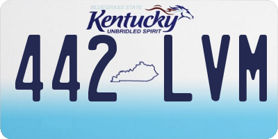 KY license plate 442LVM