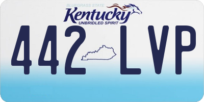 KY license plate 442LVP