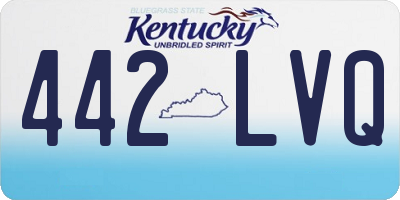 KY license plate 442LVQ