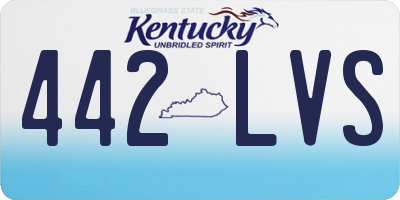 KY license plate 442LVS