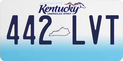KY license plate 442LVT