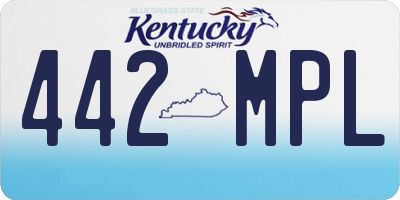 KY license plate 442MPL