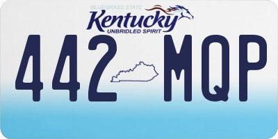 KY license plate 442MQP