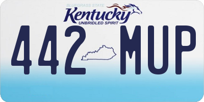 KY license plate 442MUP