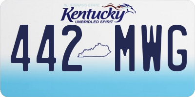 KY license plate 442MWG