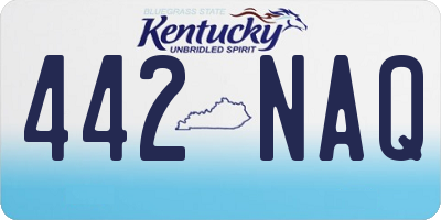 KY license plate 442NAQ