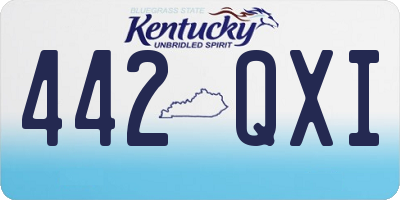KY license plate 442QXI