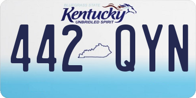 KY license plate 442QYN