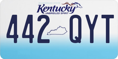 KY license plate 442QYT