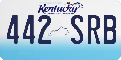 KY license plate 442SRB