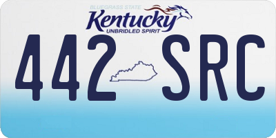 KY license plate 442SRC