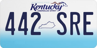 KY license plate 442SRE