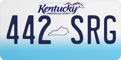 KY license plate 442SRG