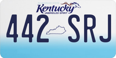 KY license plate 442SRJ