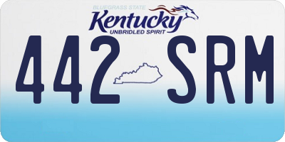 KY license plate 442SRM