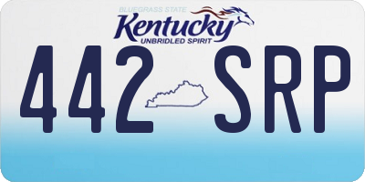 KY license plate 442SRP