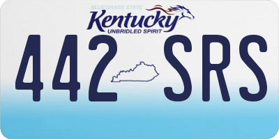 KY license plate 442SRS