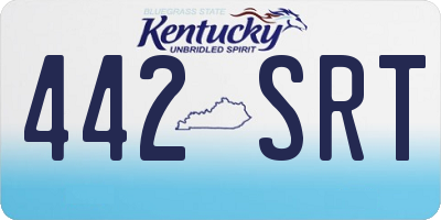 KY license plate 442SRT