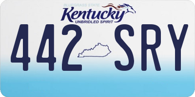 KY license plate 442SRY