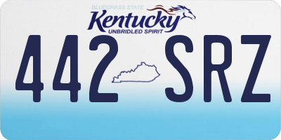 KY license plate 442SRZ