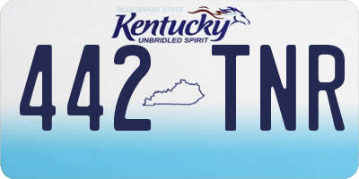 KY license plate 442TNR
