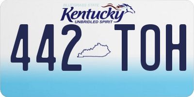 KY license plate 442TOH